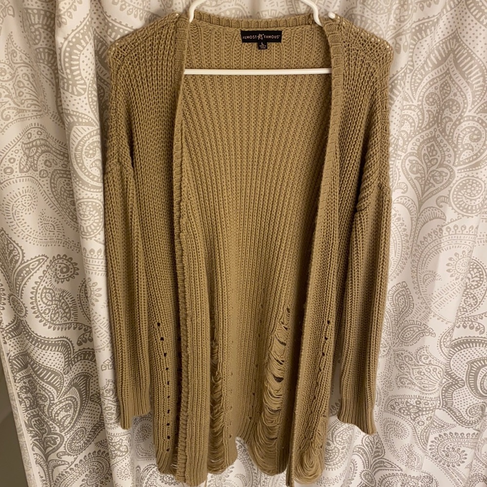Boho style long cardigan